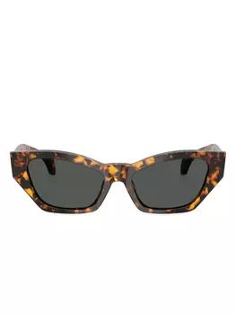 Versace Eyewear солнцезащитные очки в оправе 'кошачий глаз', коричневый