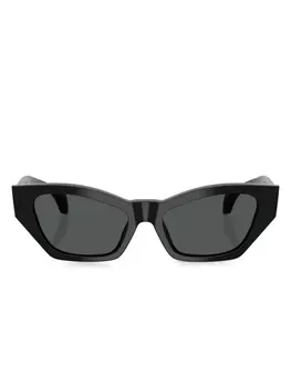 Versace Eyewear солнцезащитные очки в оправе 'кошачий глаз', черный