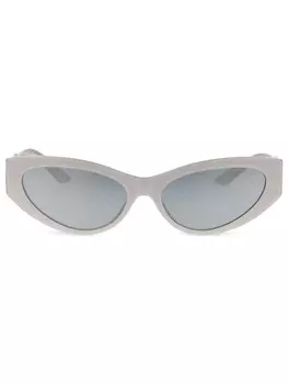 Versace Eyewear солнцезащитные очки в овальной оправе, серый