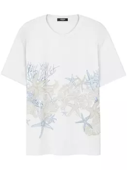Versace футболка Barocco Sea, белый