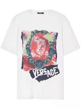 Versace футболка Collana Punk, белый