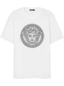 Versace футболка Medusa Sliced, белый