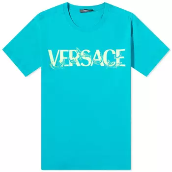 Versace Футболка с большим логотипом
