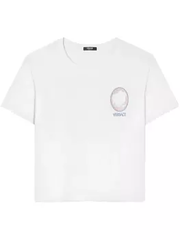 Versace футболка с круглым вырезом, белый