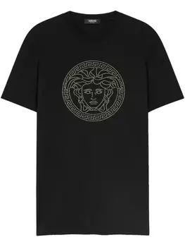 Versace футболка с логотипом Medusa, черный