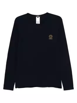 Versace футболка с логотипом, синий