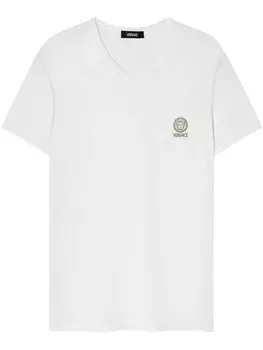 Versace футболка с принтом Medusa, белый