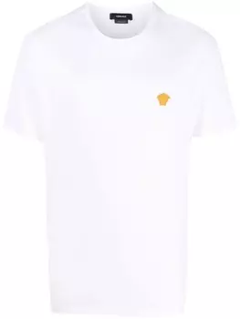 Versace футболка с вышивкой Medusa, белый