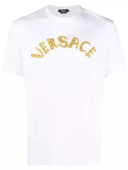 Versace футболка Seashell Baroque, белый