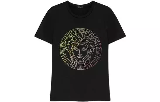 VERSACE Футболка женская, черный