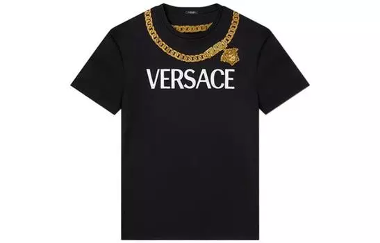 VERSACE Футболка женская, черный