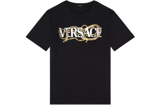 VERSACE Футболка женская, черный