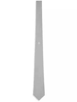 Versace галстук с принтом Medusa, серый