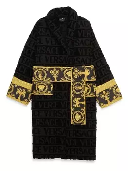 Versace халат I Love Baroque, черный
