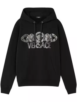 Versace худи Medusa On Chain, черный