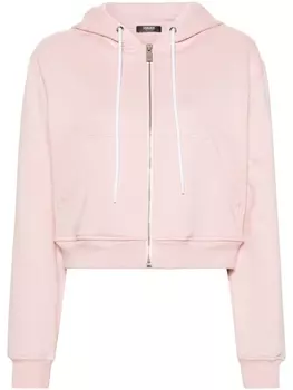 Versace худи на молнии, розовый