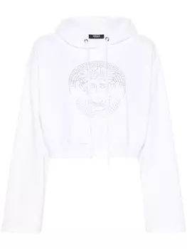 Versace худи с декором Medusa, белый