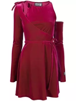 Versace Jeans Couture бархатное платье, фиолетовый