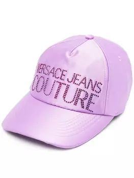 Versace Jeans Couture бейсболка с вышитым логотипом, фиолетовый