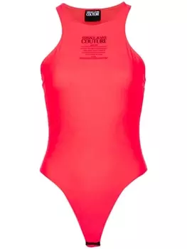 Versace Jeans Couture боди с логотипом, розовый