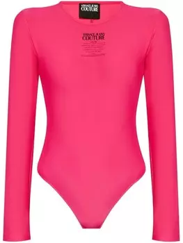 Versace Jeans Couture боди с логотипом, розовый