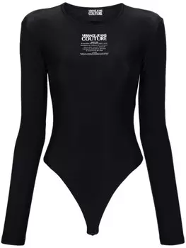 Versace Jeans Couture боди с логотипом Warranty, черный