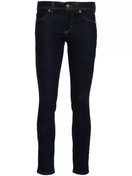 Versace Jeans Couture джинсы скинни с логотипом, синий