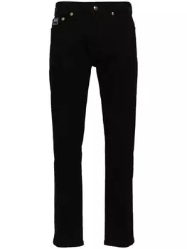 Versace Jeans Couture джинсы скинни с заниженной талией, черный
