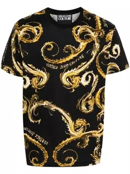 Versace Jeans Couture футболка Chromo Couture, черный