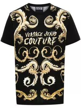 Versace Jeans Couture футболка Chromo Couture, черный