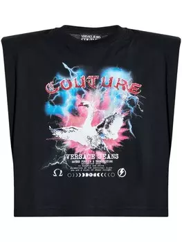 Versace Jeans Couture футболка «Лебединое озеро», черный