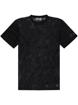 Versace Jeans Couture футболка с круглым вырезом, черный