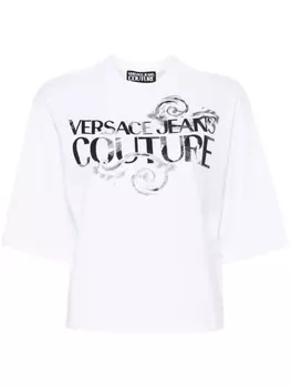 Versace Jeans Couture футболка с логотипом, белый