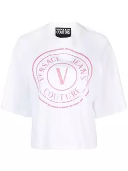 Versace Jeans Couture футболка с логотипом, белый