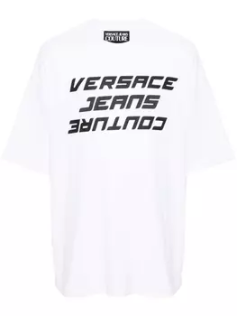 Versace Jeans Couture футболка с логотипом, белый