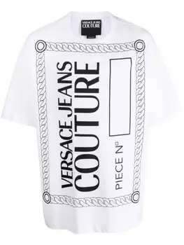 Versace Jeans Couture футболка с логотипом, белый