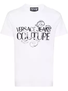 Versace Jeans Couture футболка с логотипом, белый