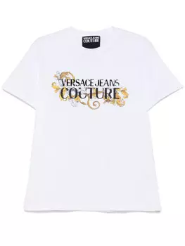 Versace Jeans Couture футболка с логотипом, белый