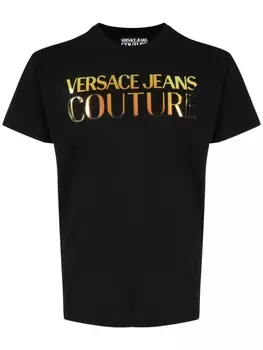 Versace Jeans Couture футболка с логотипом, черный