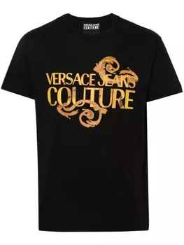 Versace Jeans Couture футболка с логотипом, черный
