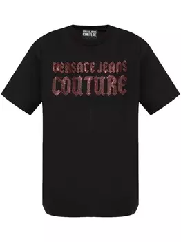 Versace Jeans Couture футболка с логотипом, черный