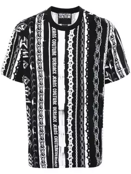 Versace Jeans Couture футболка с логотипом, черный