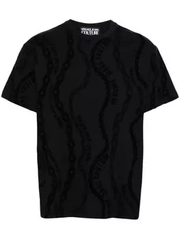 Versace Jeans Couture футболка с логотипом, черный