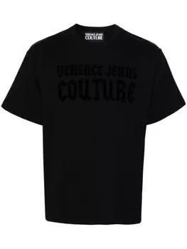 Versace Jeans Couture футболка с логотипом, черный