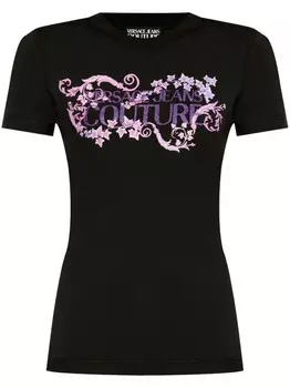 Versace Jeans Couture футболка с логотипом, черный
