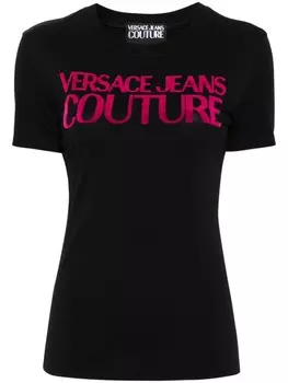 Versace Jeans Couture футболка с логотипом, черный
