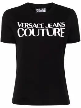 Versace Jeans Couture футболка с логотипом, черный