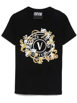 Versace Jeans Couture футболка с логотипом, черный