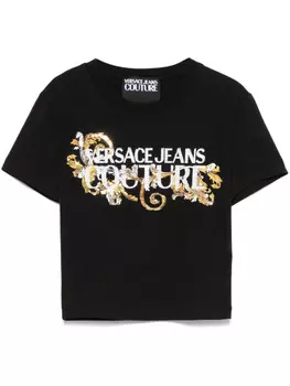 Versace Jeans Couture футболка с логотипом, черный