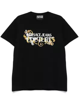 Versace Jeans Couture футболка с логотипом, черный